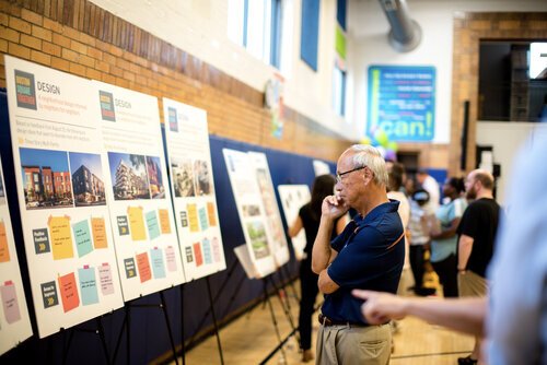 Boston Square residents and neighbors were involved in the steps of the development of the future community hub, providing input and feedback.