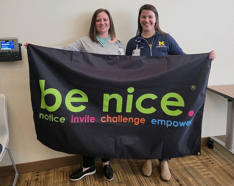 The new video series is modeled on the be nice. four-step action plan: Notice, invite, challenge, and empower.
