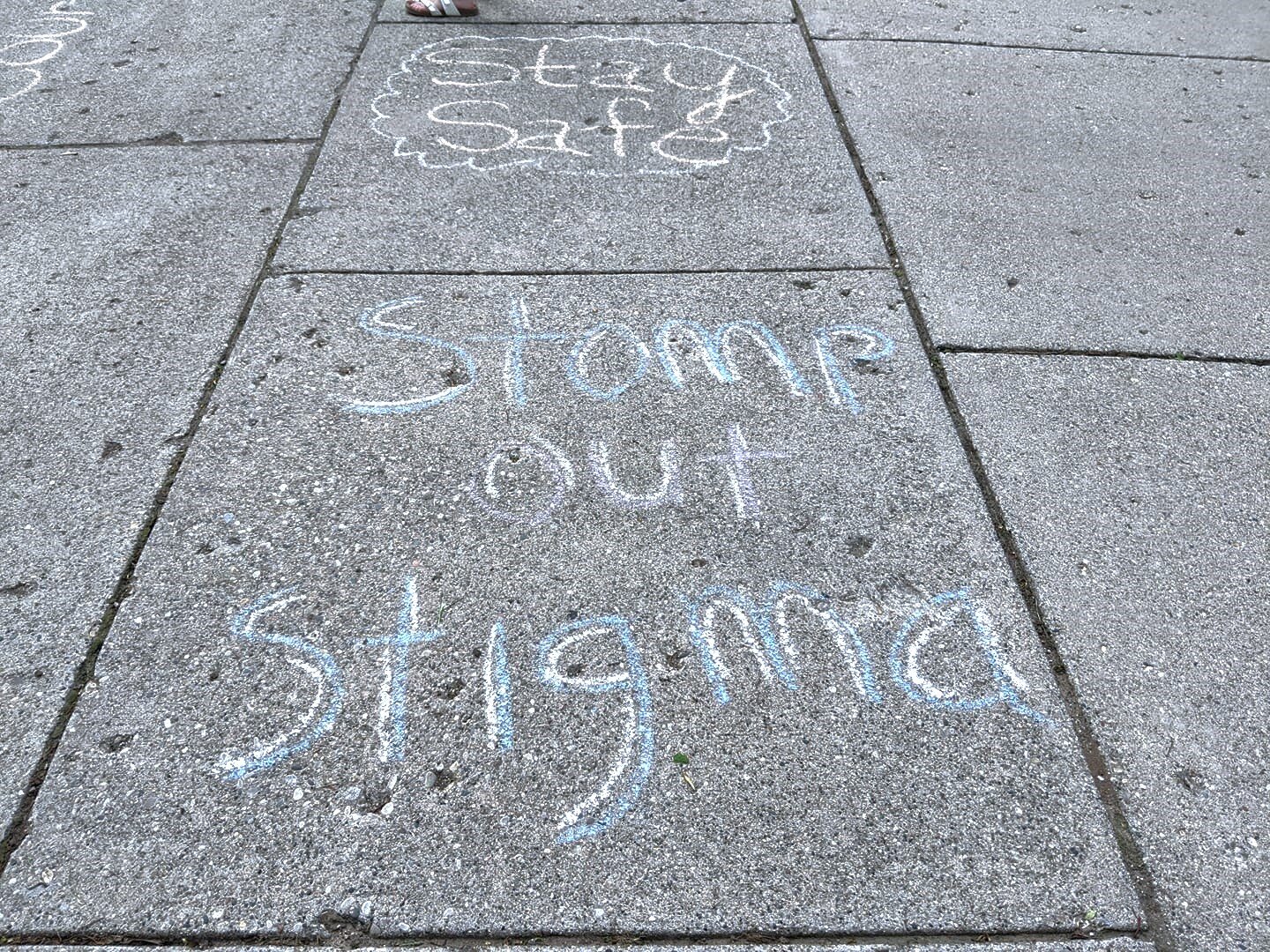 Positive chalk talk inspires 5K participants