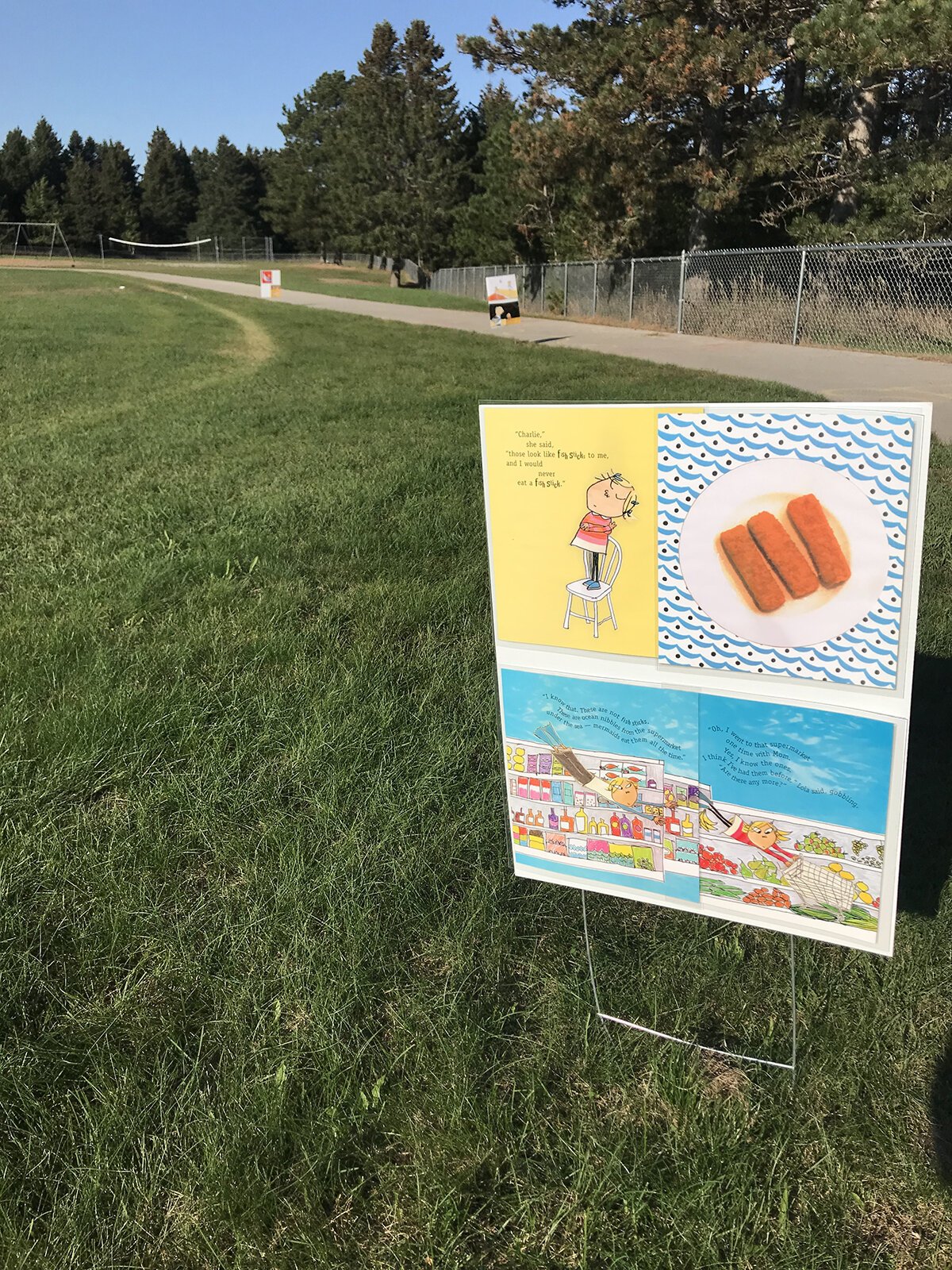 The Storywalk® at Blair Elementary in Traverse City.