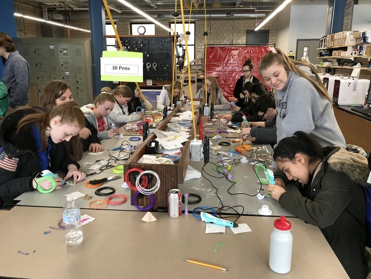 A STEM/talent pipeline event at Muskegon Community College.