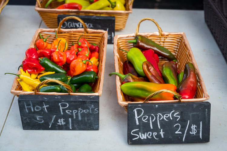 Produce at the Ypsilanti Mobile Farm Stand.