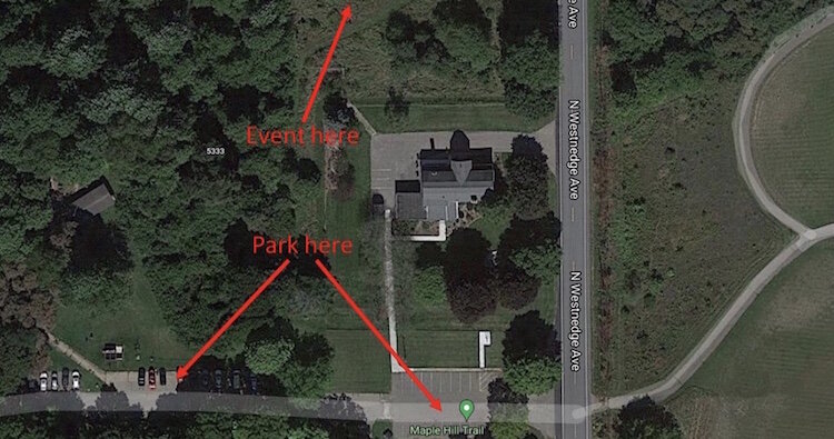 Groundbreaking ceremony map for parking