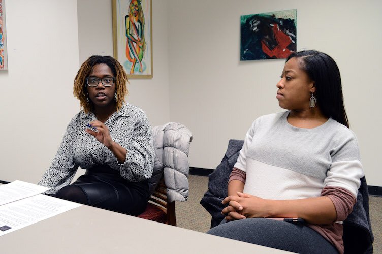  Micealaya ”Mickey” Moses, Face Off co-founder, season planning/New Play director; Marissa Harrington, co-founder, artistic director, ”Crowns” director.