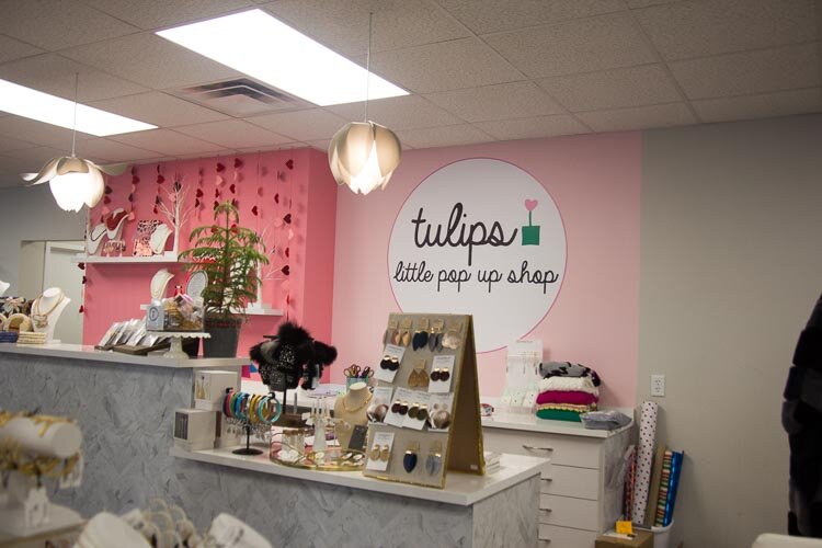 The Tulips shop is one of the businesses in the cluster of small businesses along Parkview Avenue that is part of the Oakwood Neighborhood.