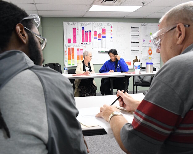 The room at DENSO where GED instruction takes place.