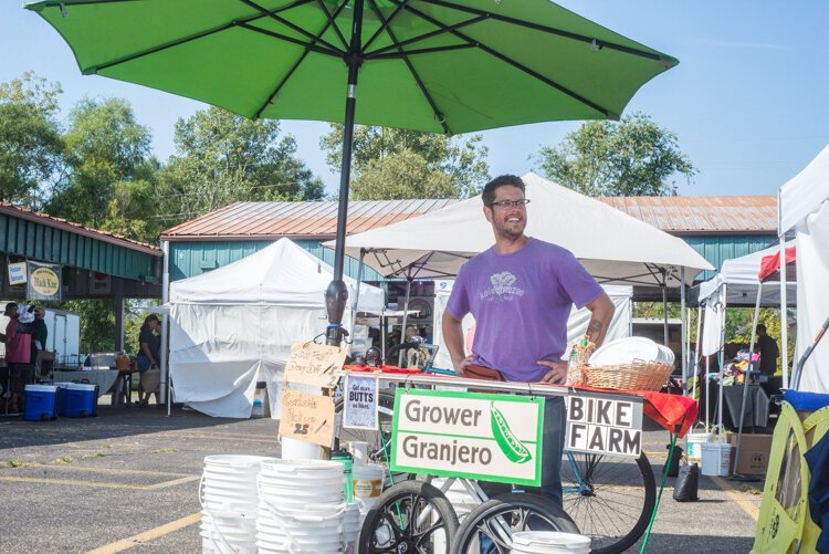 Some of The Bike Farm clients choose to drop off their kitchen scraps at the Bank Street Farmers' Market.