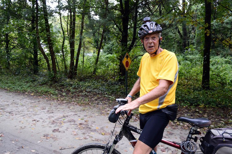 Don Myers, 76, of North Carolina, does many Michigan rides. He wants to ”Stay as healthy as I can as long as I can."