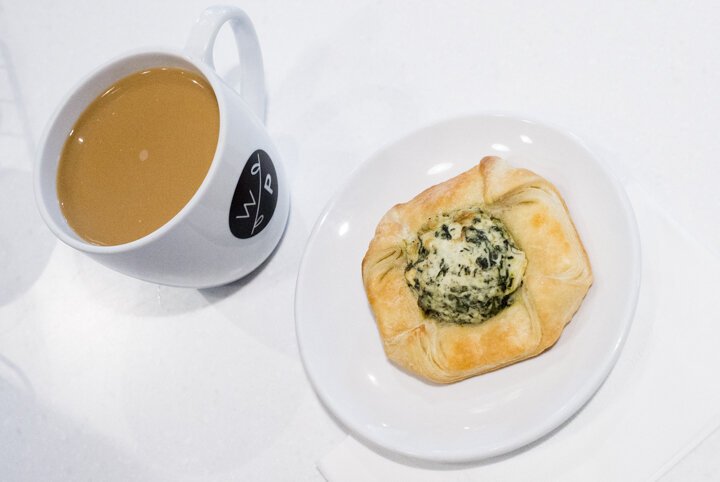  Walnut & Park cafe serves light breakfast and lunch items, including soup, salad, sandwiches and this spinach and feta danish.