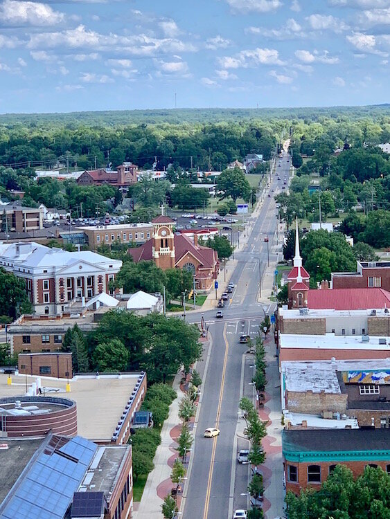 A view from the top of The Mlton.