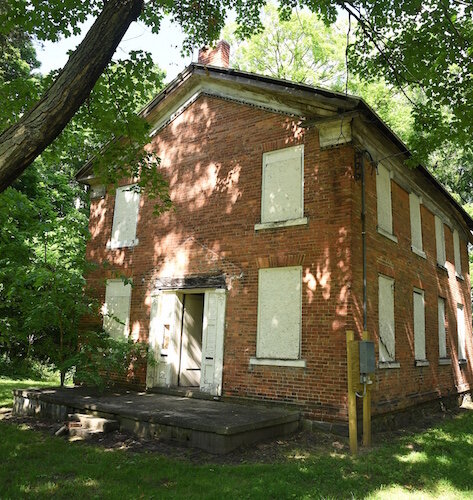 A view of the front of the house at 373 Riverside Drive.