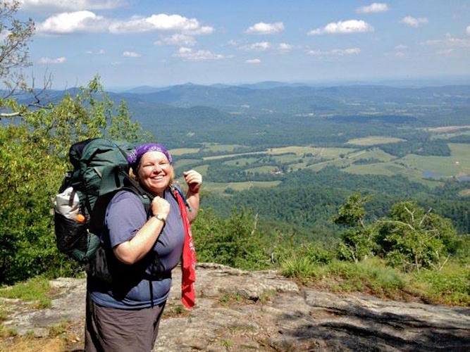 Anna Huthmaker, seen here, Victoria Heckler, and Kathy Rioux, all experienced hikers, share their expertise during a 45-minute podcast.