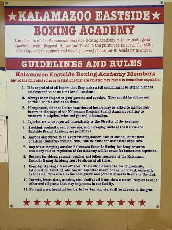 "Boxing is a marriage," says Coach Curtis Isaac. "I tell my kids, it's this or the streets."