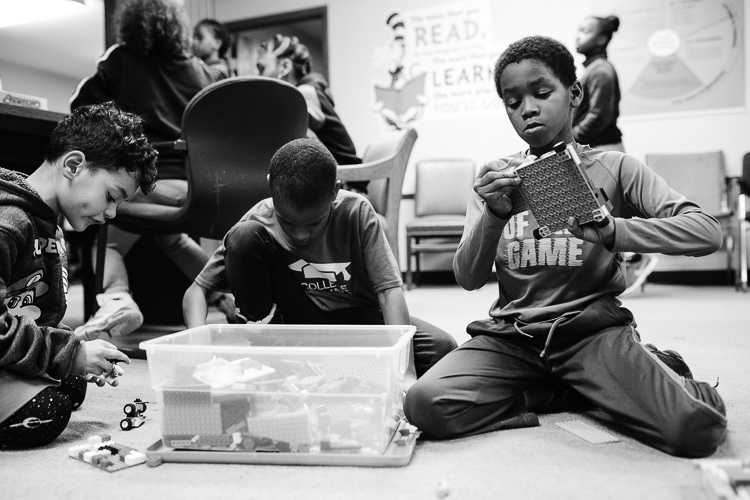A spirit of curiosity and cooperation infused CHAMPS free time at the end of the day. Photo by Eric Hennig