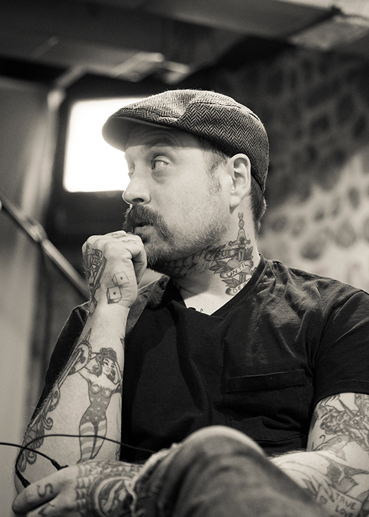 Eric Hennig captured in a thoughtful moment. Photo by Kyle Bice.