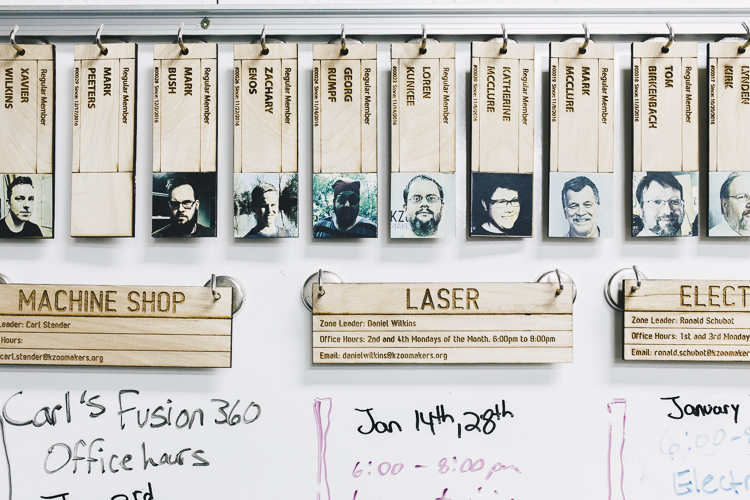 The 60 members of Kzoo Makers share a love of making.