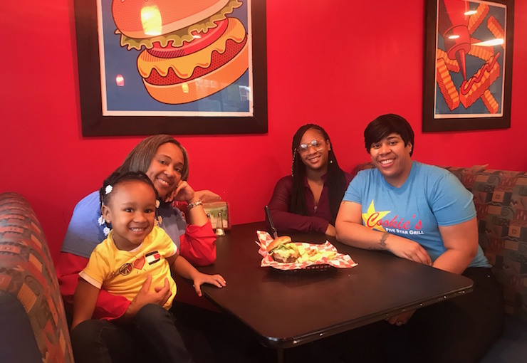 The entire family supports the restaurant: Co-owners, Christen and Lastasha McKinney, daughter Tasheanna, 18, a freshmen at Western Michigan University, and daughter Christen, 4.