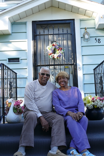 Melvin and Katie Evans, longtime residents, appreciate Washington Heights where they live. Photo by Jane Parikh  