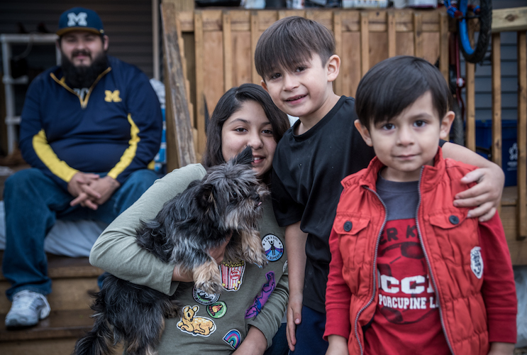 The Jaurez children. Photo by Fran Dwight.