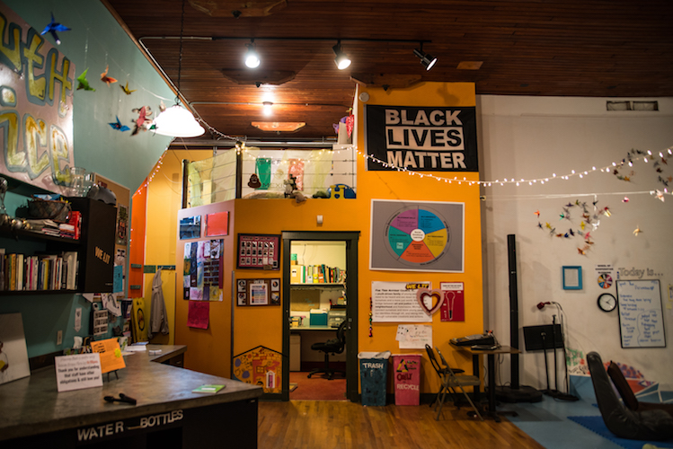 After the teens have gone home for the day at Fire. Photo by Fran Dwight