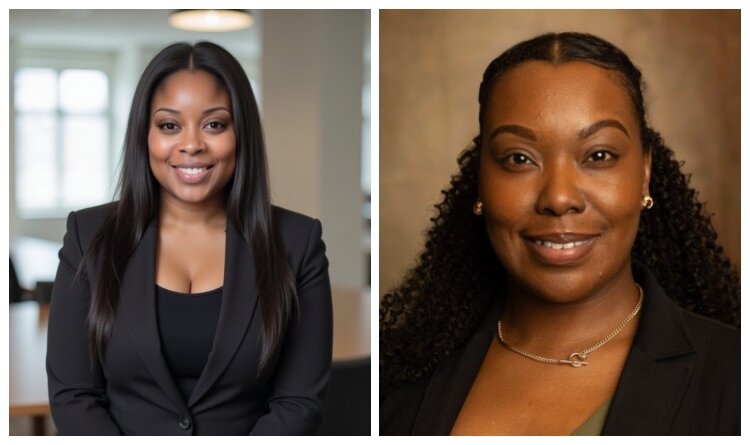 Nicole Triplett, of Black Wall Street Kalamazoo, and Nicole Parker, of Sisters in Business