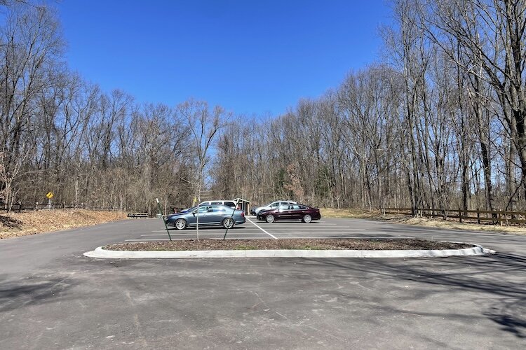 New parking lot at Ott Biological Preserve