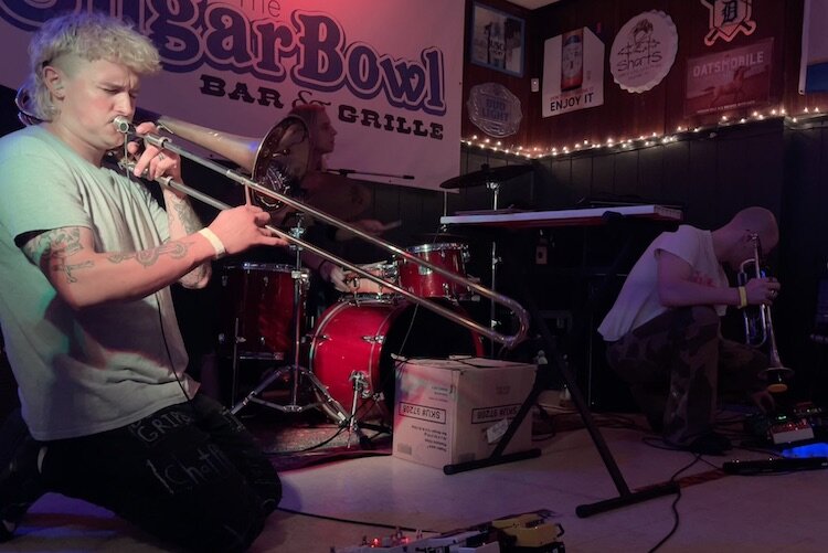 Disco Behemoth closed Brass Fest, blasting a sound akin to an alien warship.