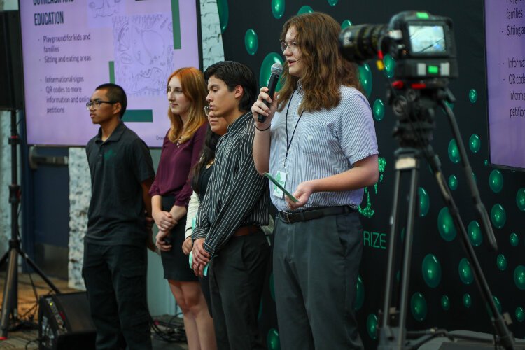West Michigan high school students tackle complex global issues at the Wege High School Collaborative Studio.