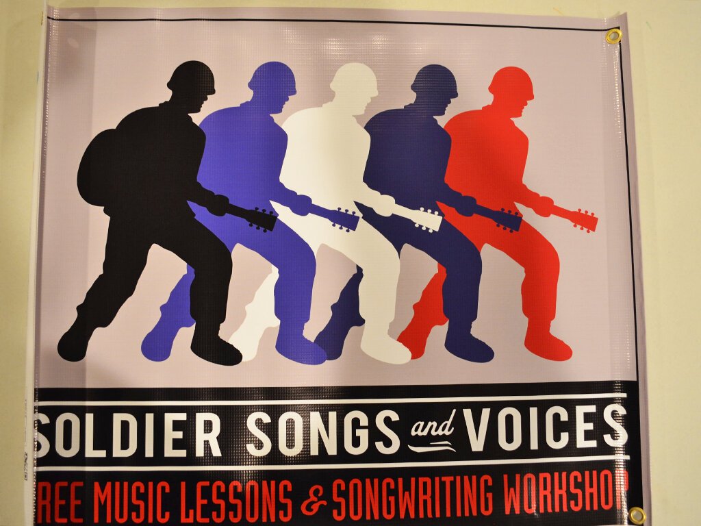 A SSaV poster that was hung in the room where the group meets.