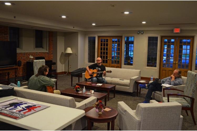 Although the group was intimately sized this time, Josh Jerz says there is always a different number of folks who attend.