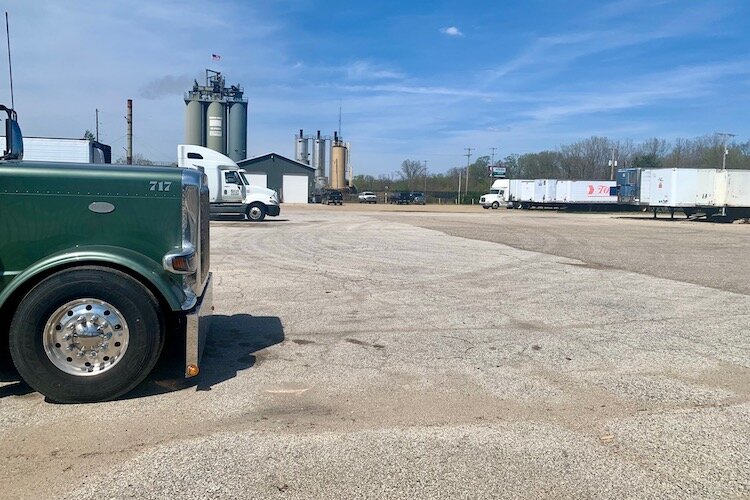 The proposed site for the Kazoo POD Community, at 2015 Lake St. is currently being used to store truck trailers.
