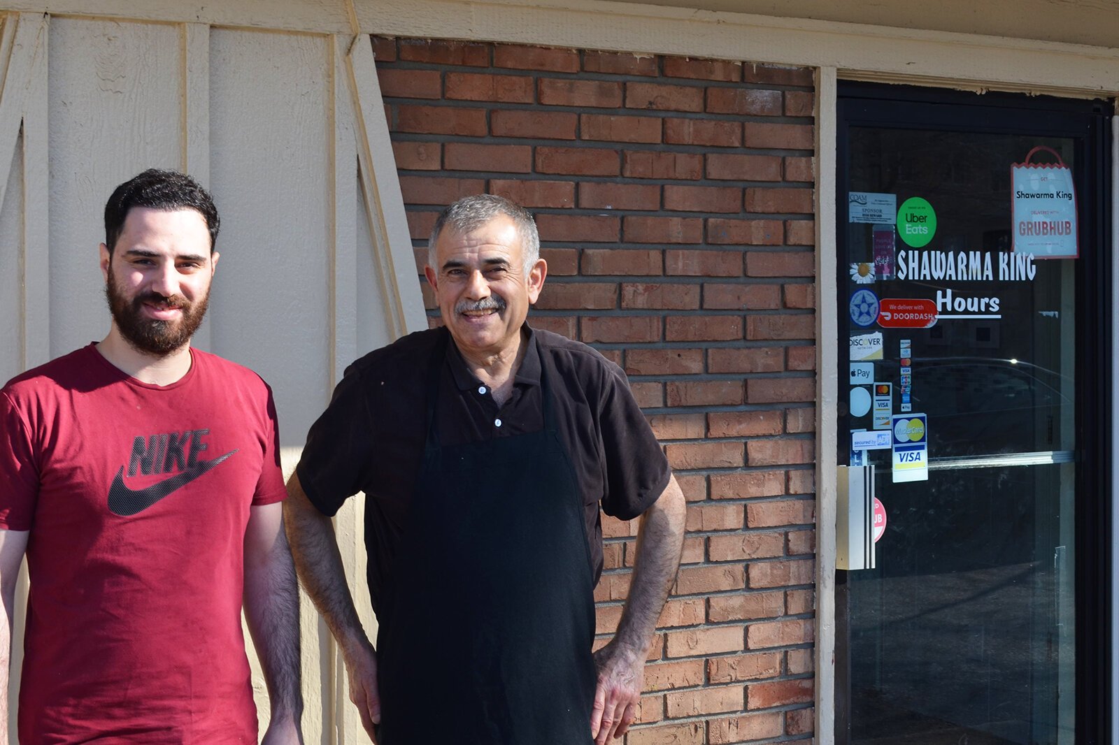 Molhem Tayara and Wajih Elkhochen are two of the three owners of Shawarma King on South Westnedge.