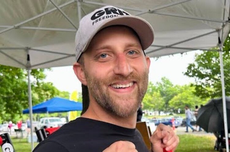 Alex Guarco, a member of the MIT student design team that first created the GRIT all-terrain wheelchair.