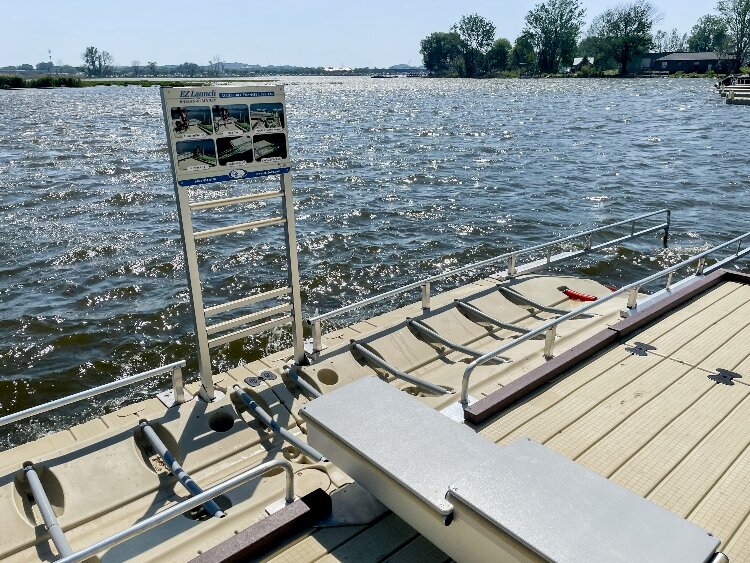 Spring Lake's newly opened Tanglefoot Park features a universally accessible kayak launch. (Tyra Jonas/Spring Lake Village)