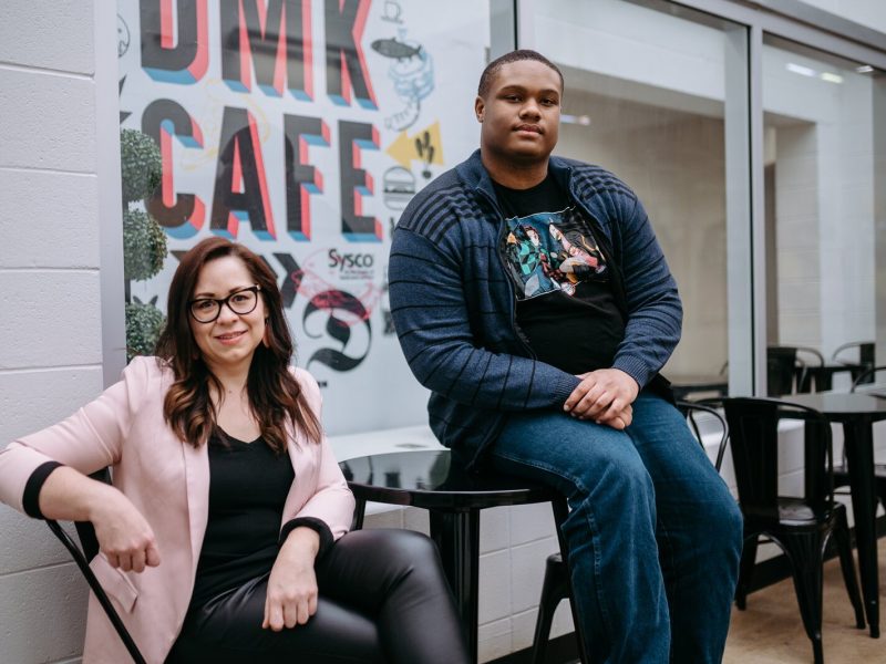 Dr. Tiffany Abrego, executive director of behavioral health at the Boys and Girls Club of Southeast Michigan and associate professor of psychology at Wayne State University, and Jeremiah Green, whose idea led to the Mentally Fit Program.