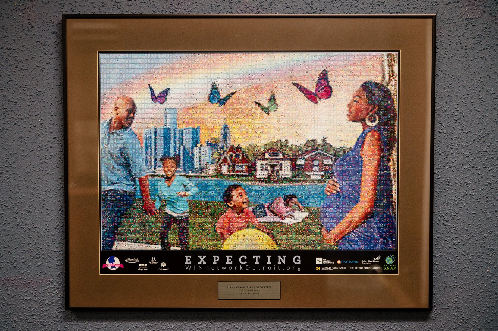 A poster outside Dr. Kimberlydawn Wisdom's office.