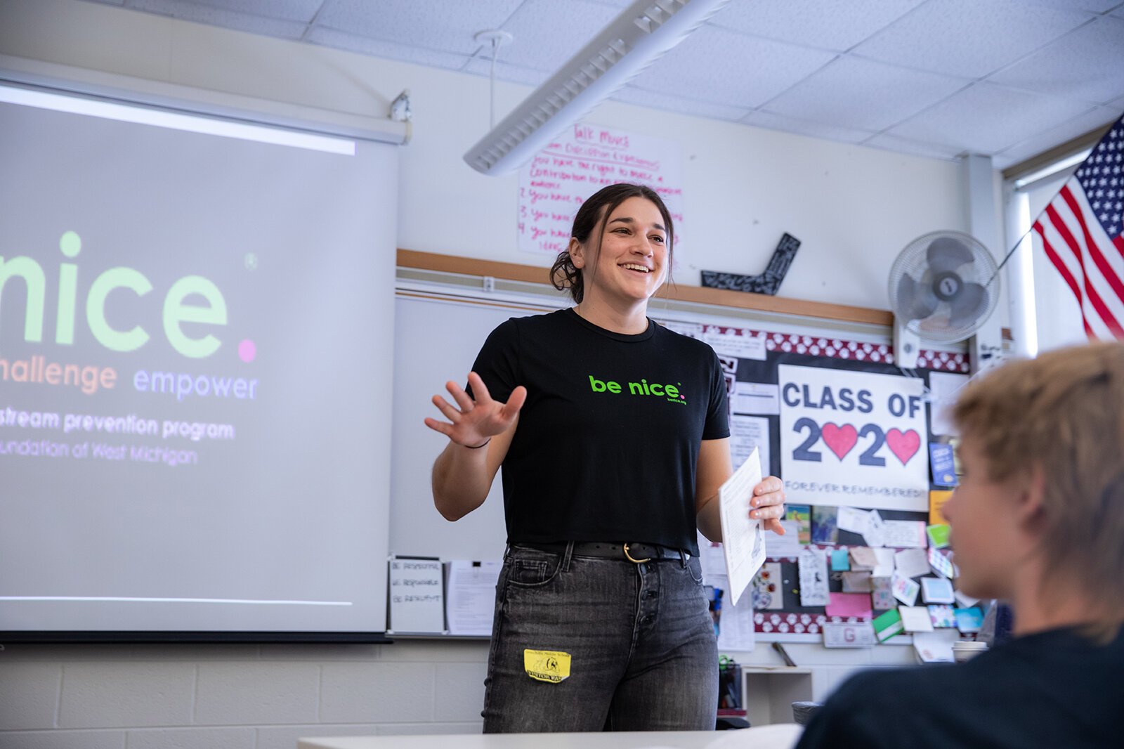 be nice. makes learning about mental health fun.