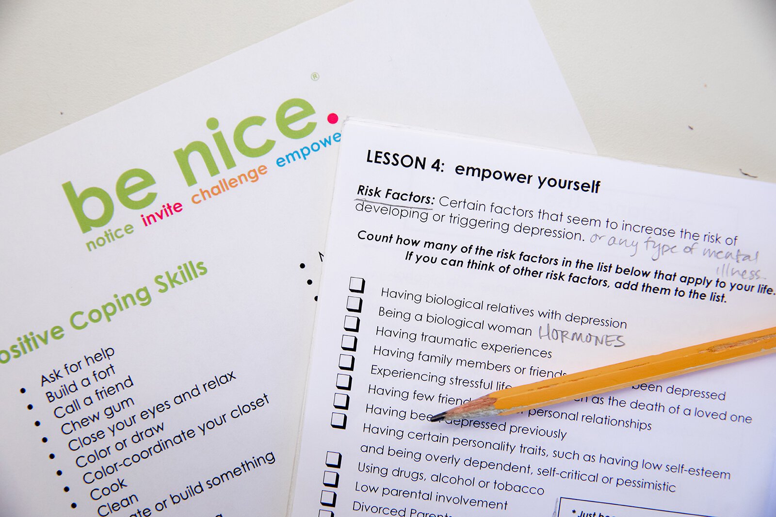 be nice. tailors materials to middle schooler's mental health needs.