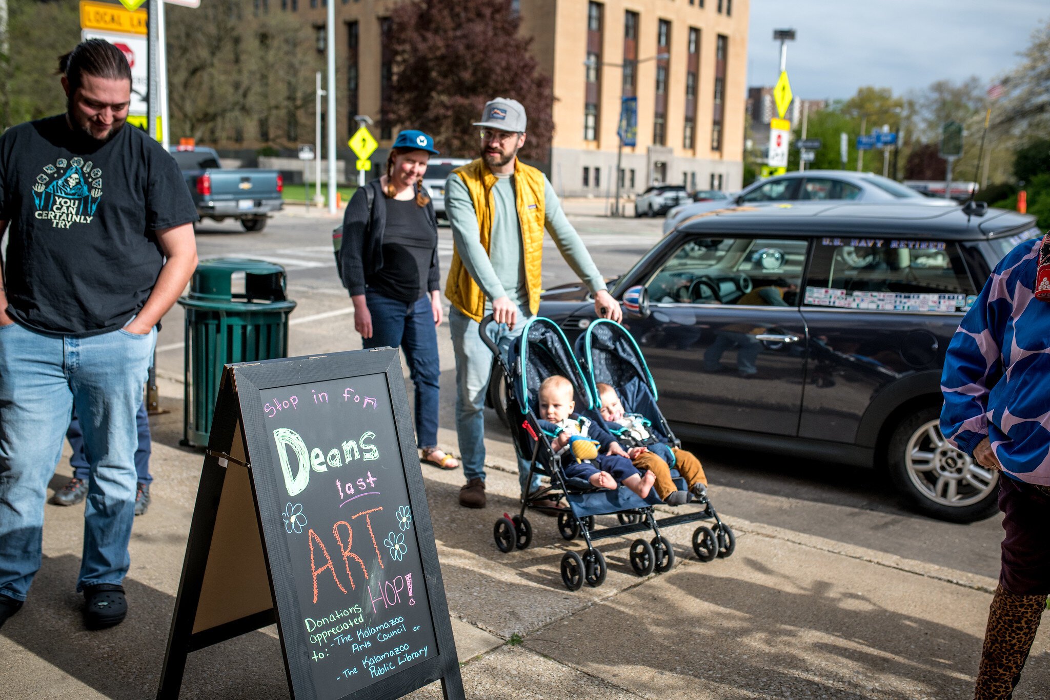 The memorial for Dean Hauck took place during Art Hop on May 2, 2025.