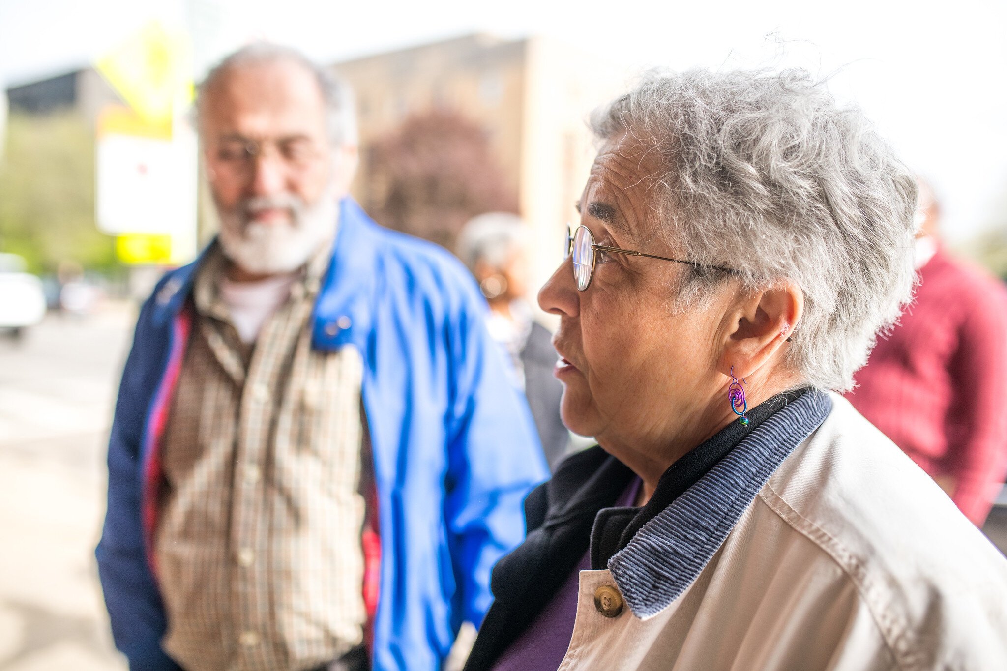 Sharon Ferraro, with brother Lance Ferraro in the background. "She had an insatiable curiosity." Sharon says of Hauck.