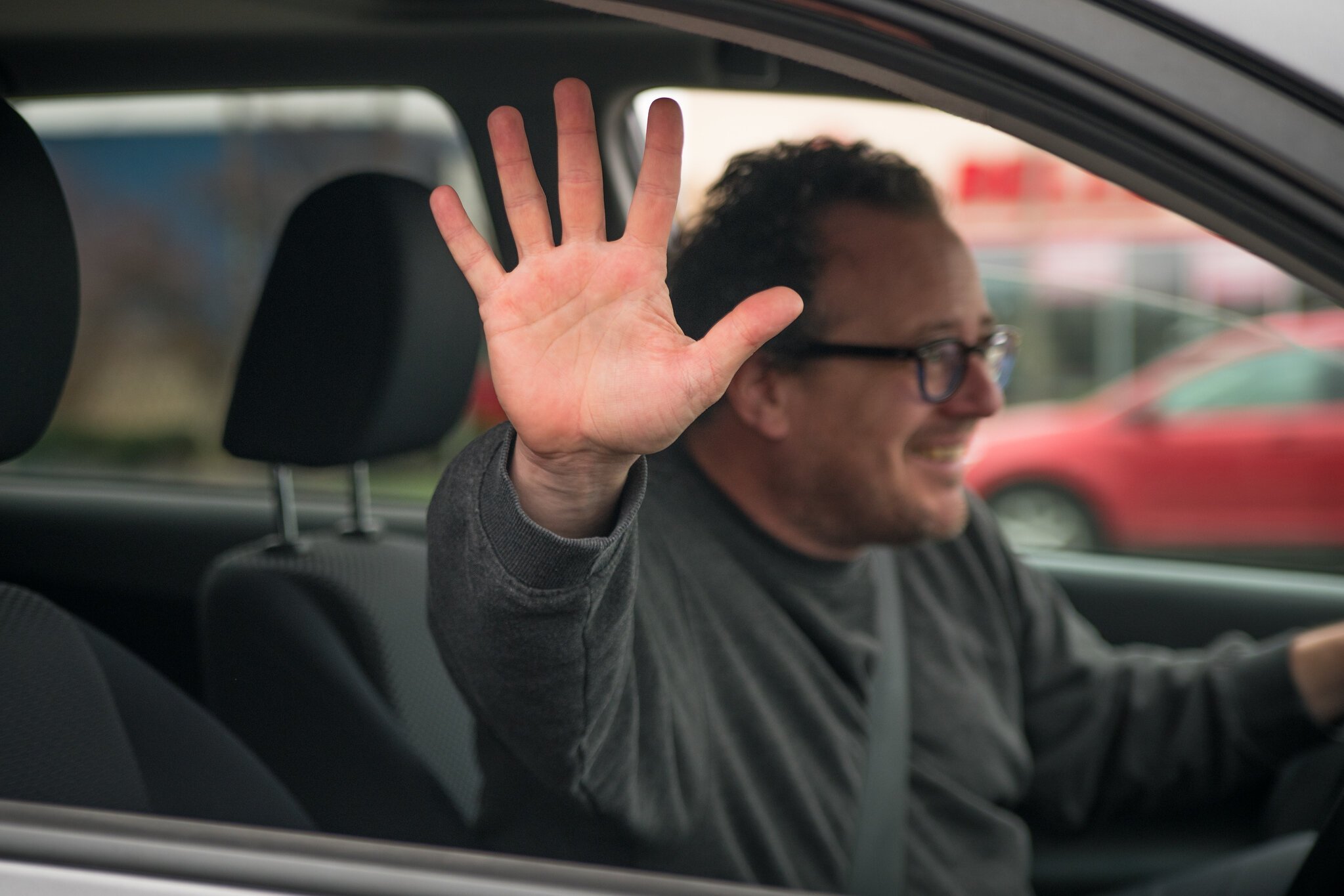 Issac Turner, looking for a place to park.