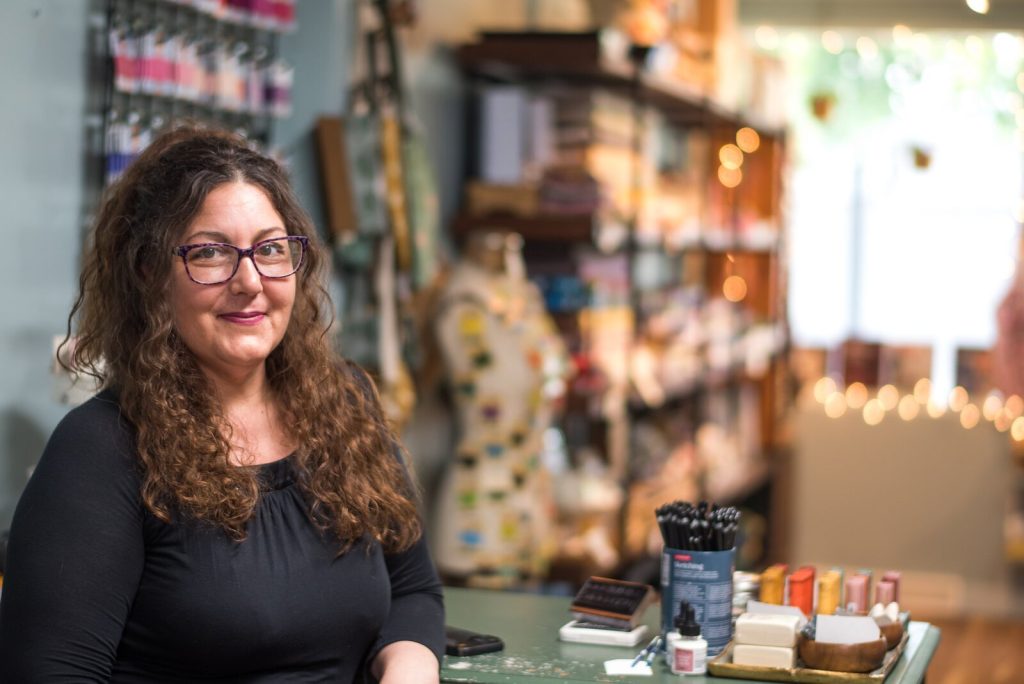 Rebecca Macleery, owner of Kalamazoo Dry Goods