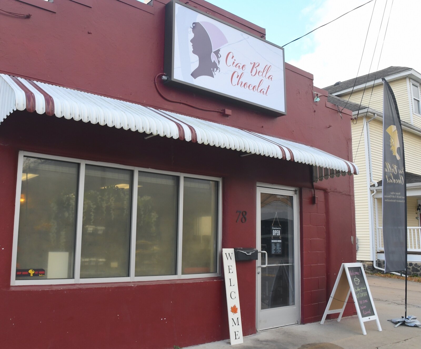 Ciao Bella Chocolat is located on Calhoun Street, just north of downtown Battle Creek.