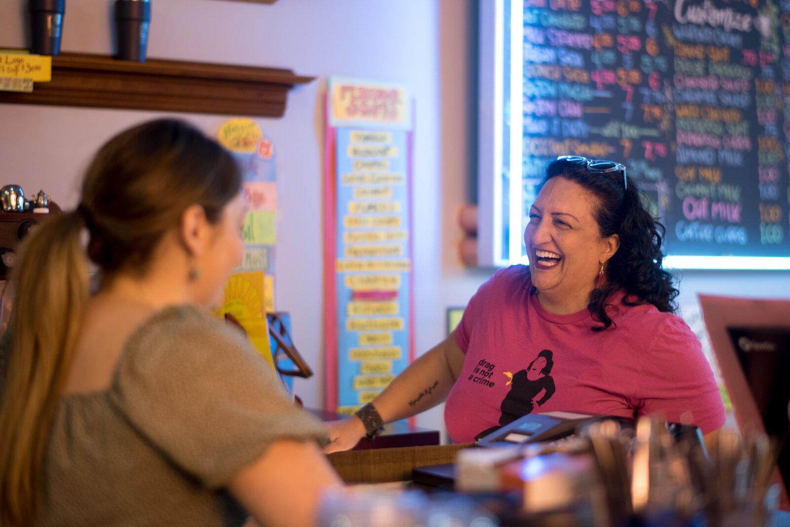 For many, Caffé Casa is that 'third place.' Kalamazoo resident Grace Gheen stops in for her daily brew.