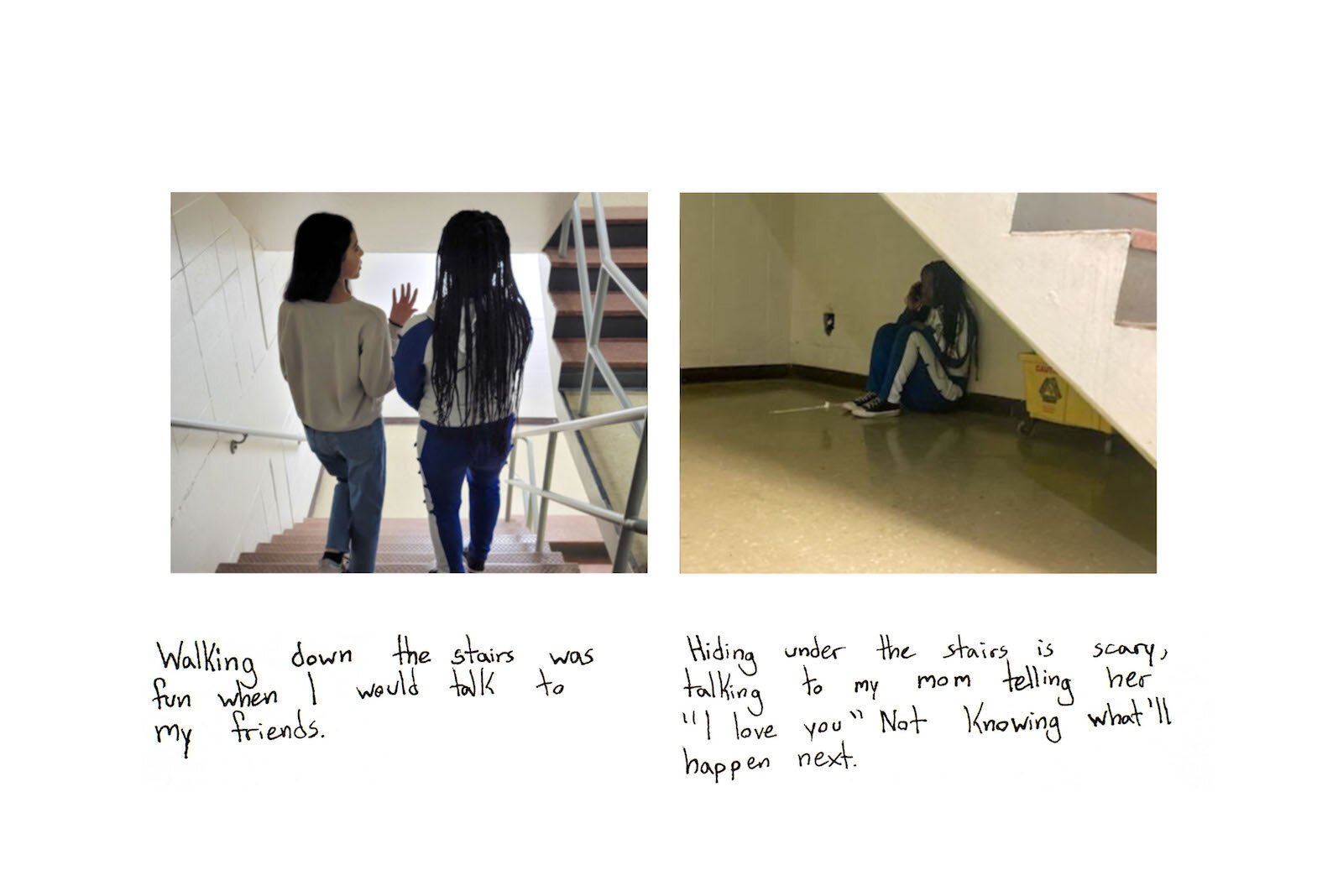 Artwork by Kimberly Nunez and Joyce Ekumbaki.