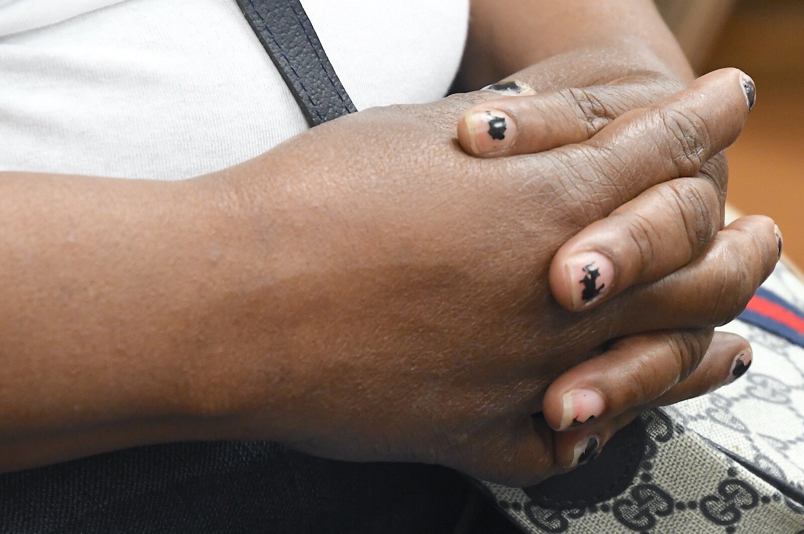 Kamisha Minix, 50, who formerly, had no home, now has an apartment.