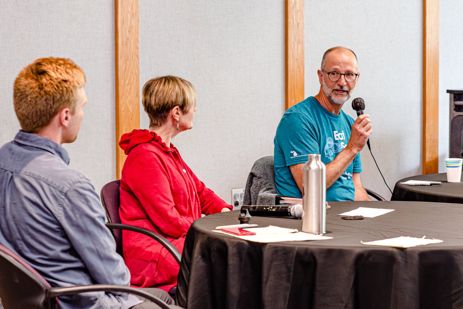 Panel member Dr. Dough McLaughlin is the Kalamazoo River Watershed Council Executive Director.