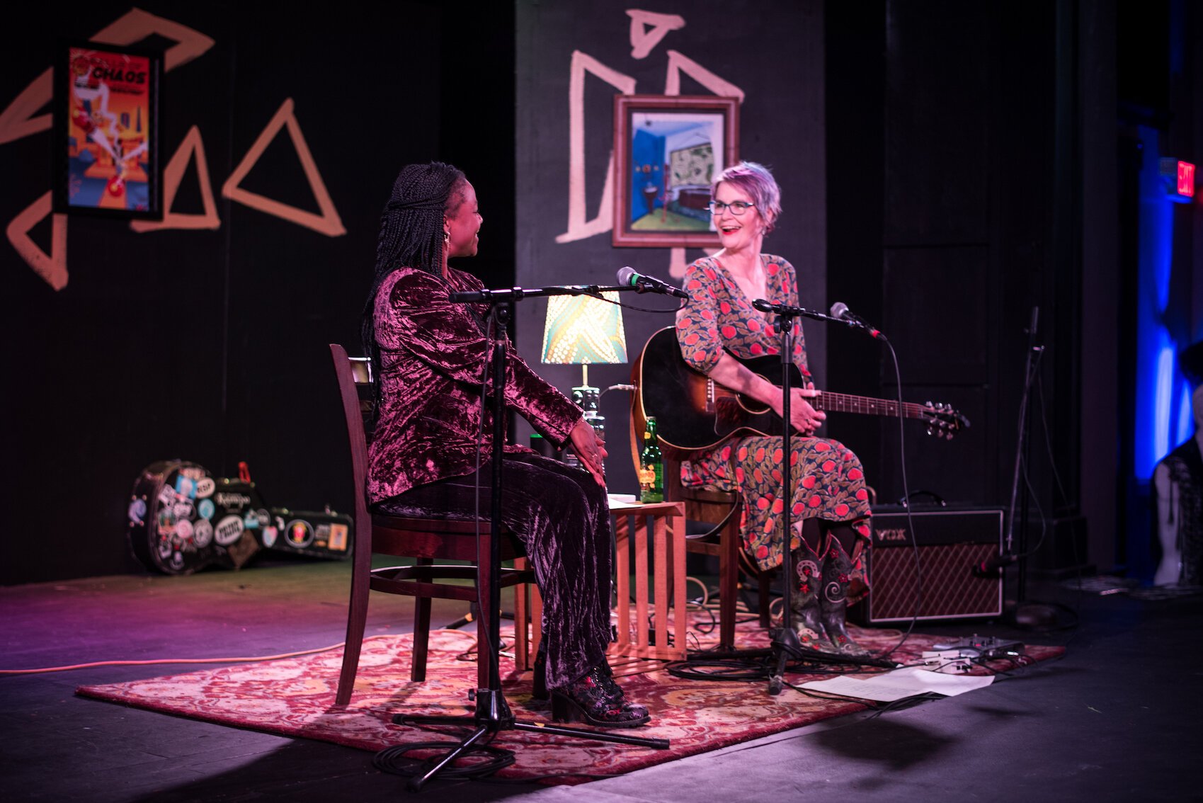 Lillian Werbin, President of Elderly Instruments, wowed the audience with her rendition of "New Familiar" by Jackie Merritt and Resa Gibbs.