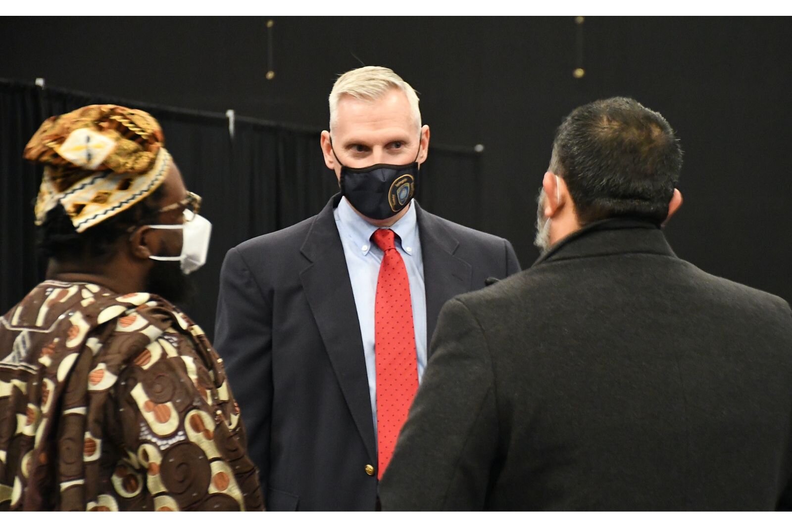 Battle Creek's Chief of Police Jim Blocker is seen at a Martin Luther King Day event earlier in 2022.