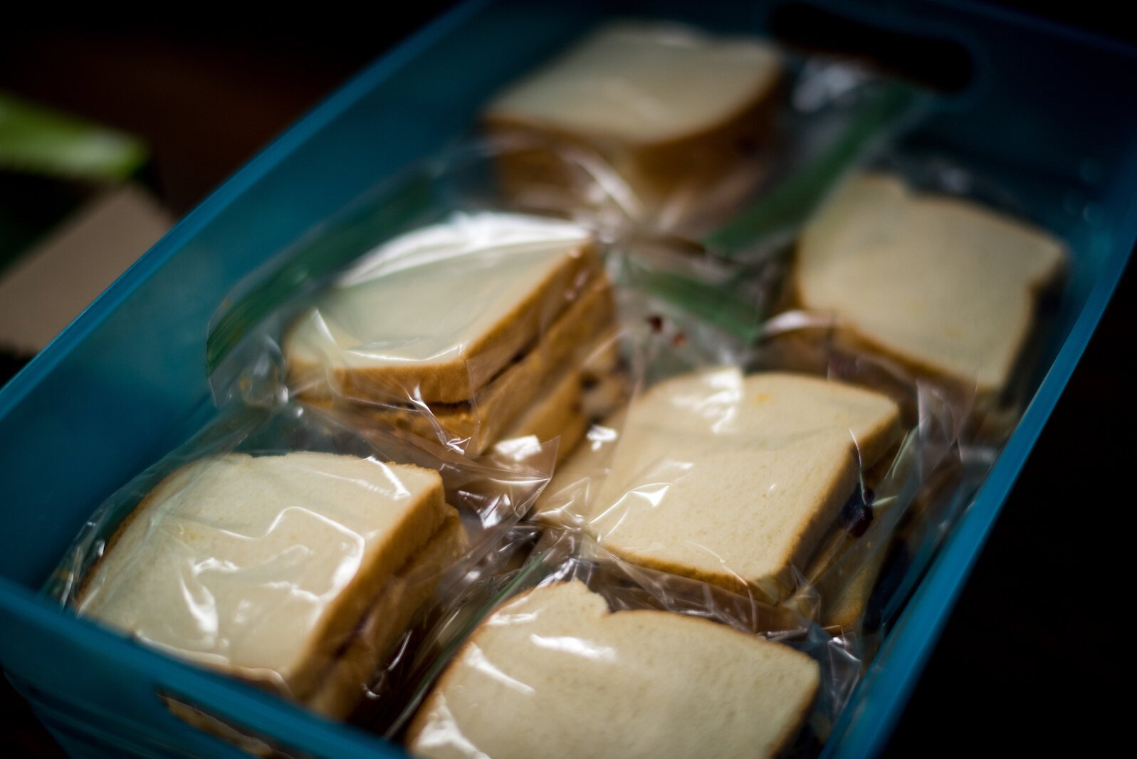 Sandwiches are prepared for Kalamazoo's homeless.